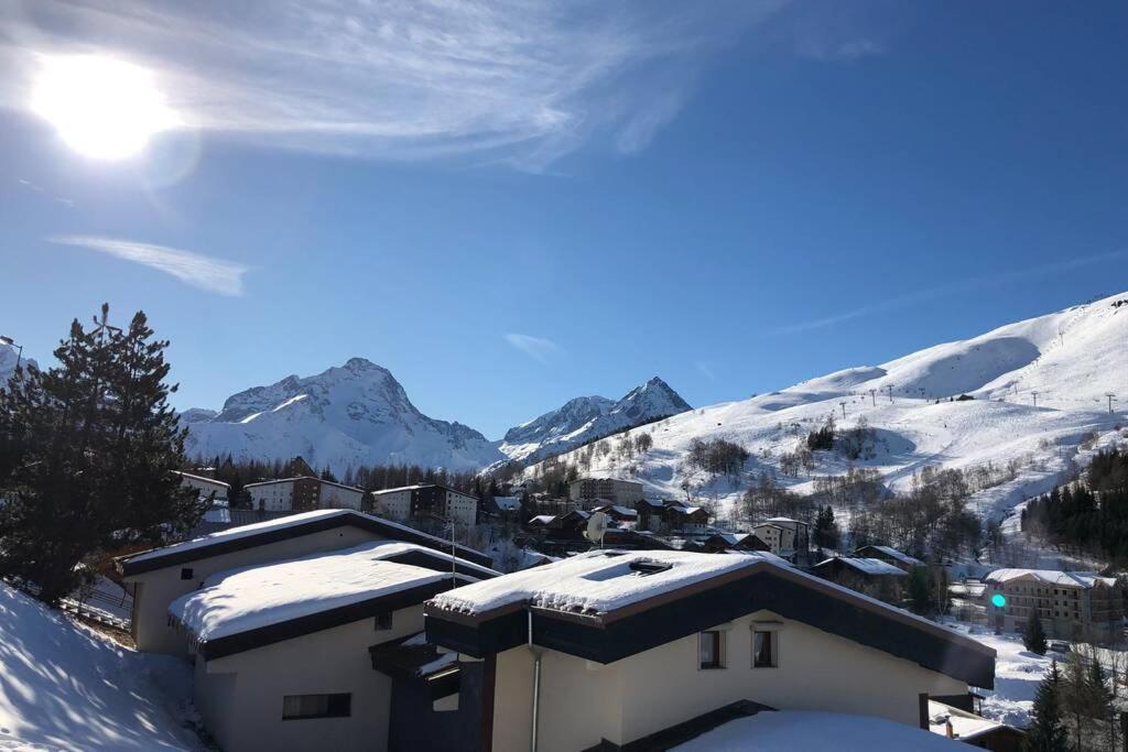 Petit Appartement Labellise Les 2 Alpes Residence Arc En Ciel Telesiege Petite Aiguille Les Deux Alpes Buitenkant foto